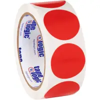 Tape Logic® Inventory Circle Labels, 1 1/2", Red, 500/Roll