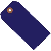 Plastic Shipping Tags, 6 1/4" x 3 1/8", Blue, 100/Case