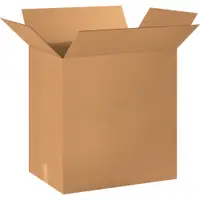 Corrugated Boxes, 24" x 16" x 24", Kraft, 10/Bundle; 150/Skid