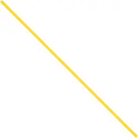 Paper Twist Ties, 12" x 5/32", Yellow, 2000/Case