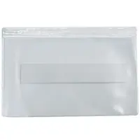 SUPERSCAN® Press-On Vinyl Envelopes, Long Side Open, 2" x 3 1/2", Clear, 50/Case