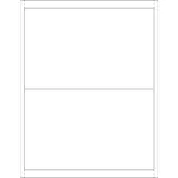 Vinyl Envelope Insert Cards, 5" x 8", White, 100/Case