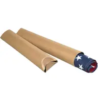 Crimped End Mailing Tubes, 4" x 18", Kraft, 15/Case