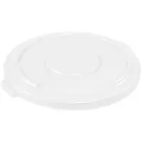 Rubbermaid® Brute® Flat Trash Can Lid, 55 Gallon, 2" x 27", White, 1/Each