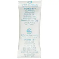 Silica Gel Packet, 7/8" x 2 1/8", White, 3000/Case