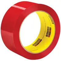3M™ 373 Carton Sealing Tape, 2.5 Mil, 2" x 55 yds., Red, 36/Case