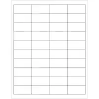 Tape Logic® Rectangular Laser Labels, 2" x 1", White, 4000/Case