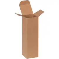 Reverse Tuck Folding Cartons, 2" x 2" x 7", Kraft, 500/Case