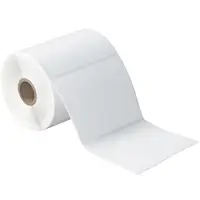 Desktop Direct Thermal Transfer Labels, 4" x 4", White, 12/Case