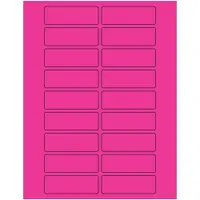 Tape Logic® Rectangle Laser Labels, 3" x 1", Fluorescent Pink, 2000/Case