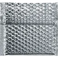 Cool Shield Bubble Mailers, 6" x 6 1/2", Silver, 100/Case