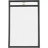 Stitched Job Ticket Holders, 5" x 8", Black, 25/Case