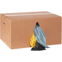 Box of Colored T-Shirt Rags, Assorted, 220/Case, 25 Lbs/Case