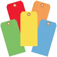 Shipping Tags, 13 Pt., 4 3/4" x 2 3/8", Assorted Color, 1000/Case