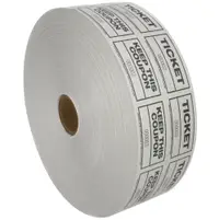 2” x 1 3/4” White Coupon/Raffle Tickets 2000 PER CASE