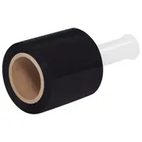 Bundling Stretch Film, 5" x 80 Gauge x 1000', Black, 12/Case
