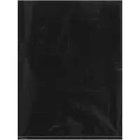 Flat 2 Mil Poly Bags, 9" x 12", Black, 1000/Case