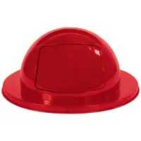 Rubbermaid® Brute® Steel Dome Lid, 55 Gallon, 11" x 25", Red, 1/Each