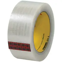3M™ 371 Carton Sealing Tape, 1.9 Mil, 2" x 110 yds., Clear, 36/Case