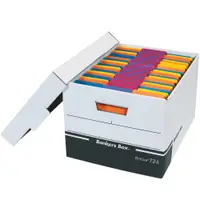 R-KIVE® File Storage Boxes, 15" x 12" x 10", White, 12/Case