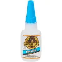 Gorilla® Super Glue, .5 oz., Translucent, 4/Case