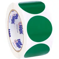 Tape Logic® Inventory Circle Labels, 2", Green, 500/Roll