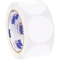 Tape Logic® Removable Labels, 2" Circle, White, 500 /Roll