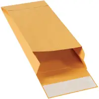 Expandable Self-Seal Envelopes, 5" x 11" x 2", Kraft, 100/Case