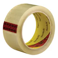 3M™ 3743 Carton Sealing Tape, 2.6 Mil, 2" x 55 yds., Clear, 36/Case