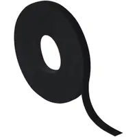 Velcro® Self-Grip Straps, 1" x 75', Black, 1/Case