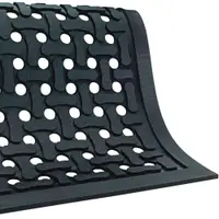 Slip Guard Drainage Mat, 3' x 9', Black, 1/Each