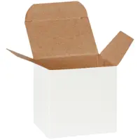 Reverse Tuck Folding Cartons, 3" x 2" x 3", White, 500/Case