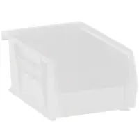 Plastic Stack & Hang Bin Boxes, 9 1/4" x 6" x 5", Clear, 12/Case