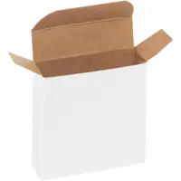 Reverse Tuck Folding Cartons, 3" x 7/8" x 3", White, 1000/Case