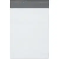 Expansion Poly Mailers, 10" x 13" x 2", White, 100/Case