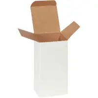 Reverse Tuck Folding Cartons, 3" x 3" x 6", White, 250/Case