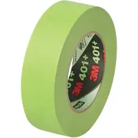 3M™ 401+/233+ Masking Tape, 6.7 Mil, 1 1/2" x 60 yds., Green, 16/Case