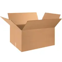 Corrugated Boxes, 32" x 18" x 12", Kraft, 20/Bundle