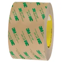 3M™ 467MP Adhesive Transfer Tape, Hand Rolls, 2.0 Mil, 3" x 60 yds., Clear, 6/Case