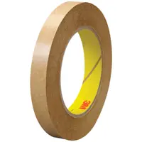 3M™ 463 Adhesive Transfer Tape, Hand Rolls, 2.0 Mil, 1/2" x 60 yds., Clear, 6/Case