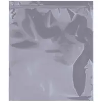 Unprinted Reclosable Static Shielding Bags, 10" x 12", Transparent, 100/Case