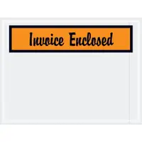 Tape Logic® "Invoice Enclosed" Envelopes, 4 1/2" x 6", Orange, 1000/Case