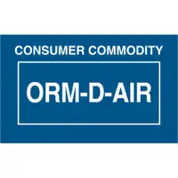 Tape Logic® Labels, "Consumer Commodity ORM-D-AIR", 1 3/8" x 2 1/4", Blue/White, 500/Roll