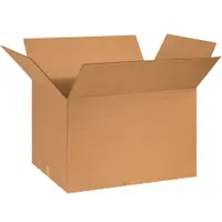 Multi-Depth Corrugated Boxes, 26" x 18" x 16", Kraft, 10/Bundle; 120/Skid