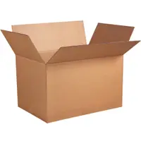 Double Wall Corrugated Boxes, 41" x 28 3/4" x 25 1/2", Kraft, 5/Bundle; 75/Skid