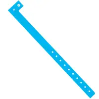 Day-Glo Plastic Wristbands, 3/4" x 10", Blue, 500/Case