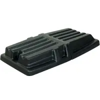 Rubbermaid® Domed Tilt Truck Lid, 1/2 Cubic Yard, Black, 1/Each