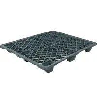 Economy Plastic Pallet, 48" x 40" x 5 1/10", Black, 1/Each