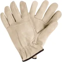 Deluxe Cowhide Leather Drivers Gloves, XLarge, Natural, 3 Pairs/Case