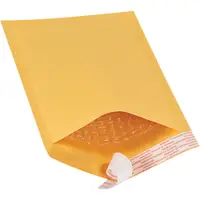 Self-Seal Bubble Mailers, #00, 5" x 10", Kraft, 250/Case